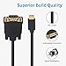 Duttek USB C to VGA Adapter Cable 6FT/1.8M, USB Type-C to VGA Male to Male Converter Cable with Gold-Plated Port for Monitor, Phones, Laptops and HDTV (Not Support Thunderbolt Port)
