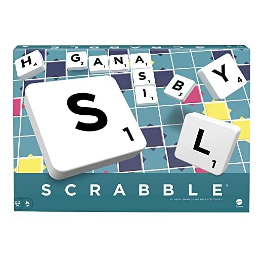 Mattel Games - Scrabble Original, Juego de mesa para adultos y para niños a partir de 10 años (Y9594)