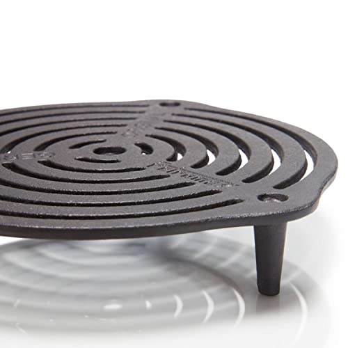 Petromax Cast Iron Stack Grate for Dutch Ovens, Prevent Bottom Burning and Evenly Distribute Heat, Can Also Place Directly in The Campfire or on The Table as a Trivet, 9