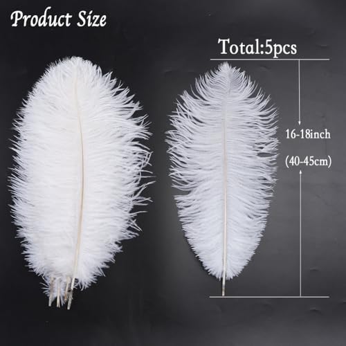 Plumes d'autruche blanches pour centre de table de mariage champêtre
