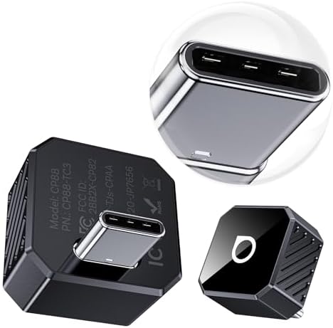 OTTOCAST USB-C Wireless CarPlay Adapter & Android Auto Adapter – Plug & Play for Apple iPhone/AndroidPhone, 2-in-1 Multi-User Type-C Bluetooth Dongle, for Cars with Wired CarPlay/Android Auto (Black)