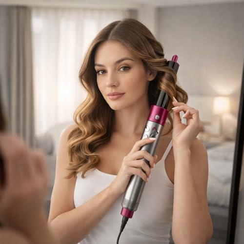 Image of Drumstone (NEW WITH 17 YEARS LIMITED WARRANTY) 5 IN 1 Hair Dryer Brush, Multifunctional Hot Air Styler Hair Tools Detachable Brush Head for Straightening Curling Drying Combing CHK 11