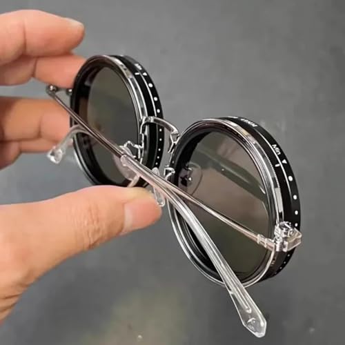 Rounded Polarized Sunglasses, Adjustable Tint Sunglasses2