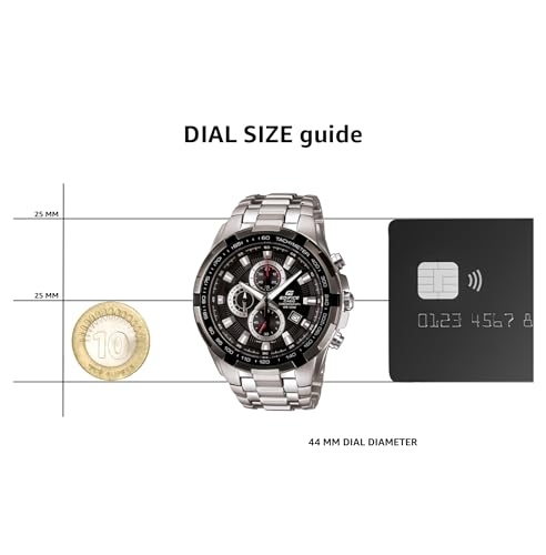 Casio Edifice Chronograph Black Dial Men's Watch-EF-539D-1AVDF (ED369) - Image 2