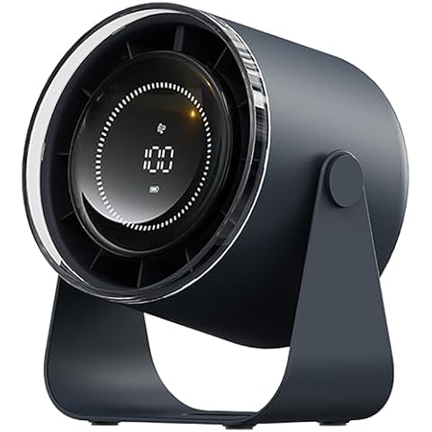 Desk Fan, Strong Airflow 100 Speeds Quiet Digital Display Rechargeable Battery Operated Fan Portable Personal Fan for Office, Bedroom, Kitchen, Home, Outdoor, Small Travel Camping USB Table Fan Cover