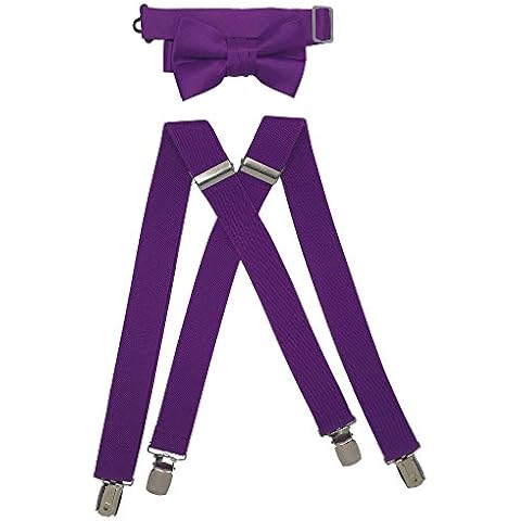 Spencer J's Boys X Back Suspenders (Violet/Purple) Cover