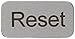 Siemens 3SB29 01-2EM Adhesive Inscription Plates, Used With 3SB2 Pushbutton Units and Indicator Lights, "Reset" Inscription