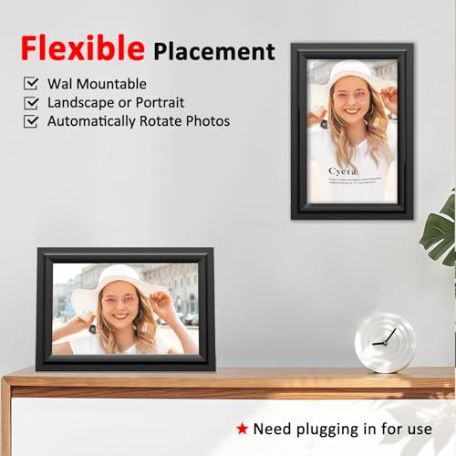 Image of SAMMIX Digital Picture Frame 10.1 Inch WiFi Digital Photo Frame Electronic, IPS Touch Screen, 16GB, Tabletop&Wall-Mounted, Share Photos and Video with Uhale App, Birthday Gifts for Mom Women