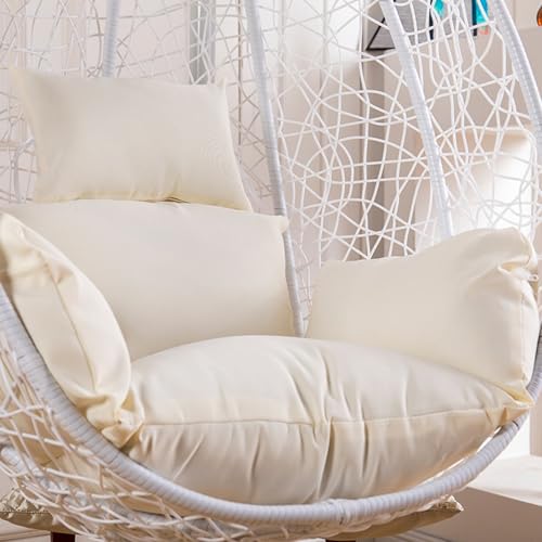 Coussin pour fauteuil suspendu imperméable avec fermeture éclair lavable en machine