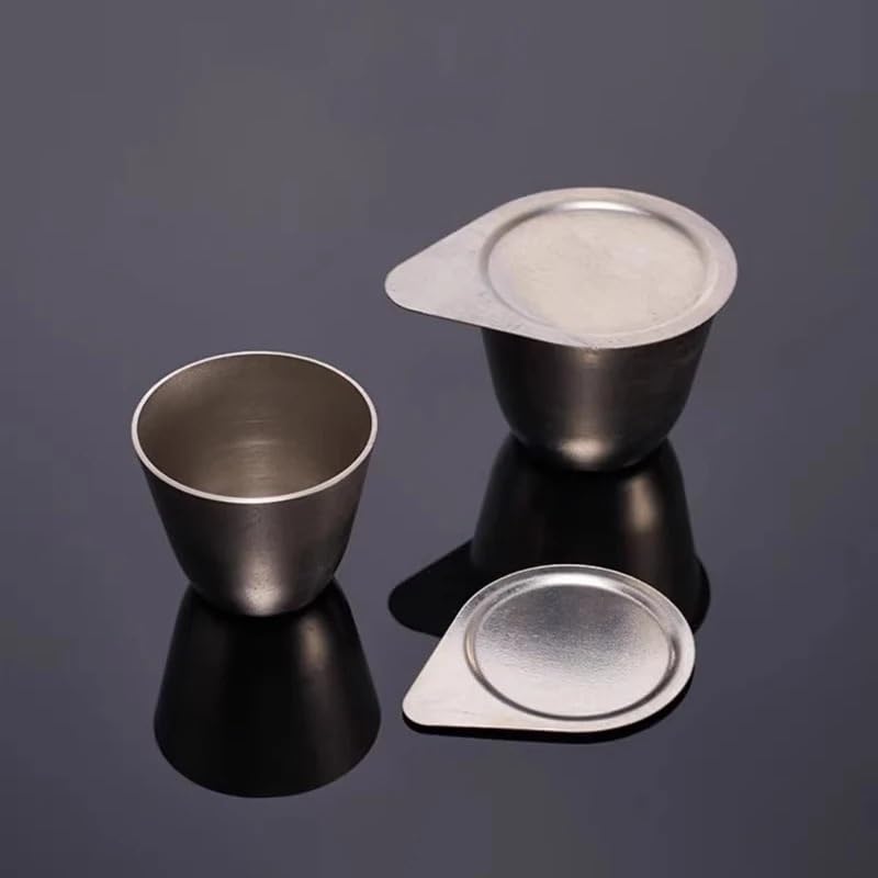Crisol de níquel de 30 ml y 50 ml for resistencia a altas temperaturas y álcalis - Grado de laboratorio(30ml)