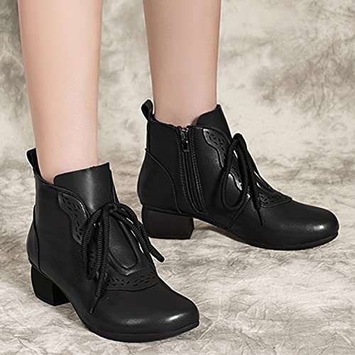 Bottes à lacets pour femmes finition soignée et design robuste
