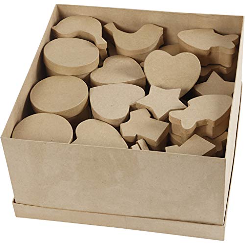 Creativ Papier Mache Shapes Box Assortment 63 Assorted Bulk Buy 7 Designs