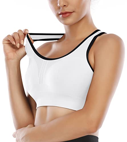 Image of Heathyoga High Impact Sports Bras for Women High Support Padded Sports Bra Pack Racerback Bras for Women Workout Bra Sets