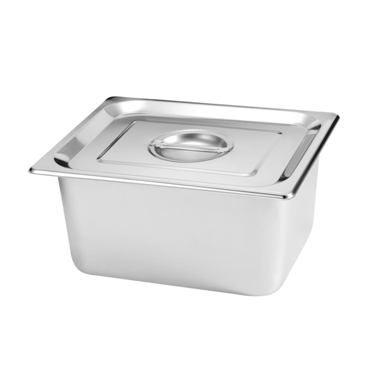 TOYANDONA Set 2 Pezzi Vassoi Rettangolari da Buffet in Acciaio Inossidabile con Coperchio, Riutilizzabili e Facili da Pulire, per Ristoranti e Feste