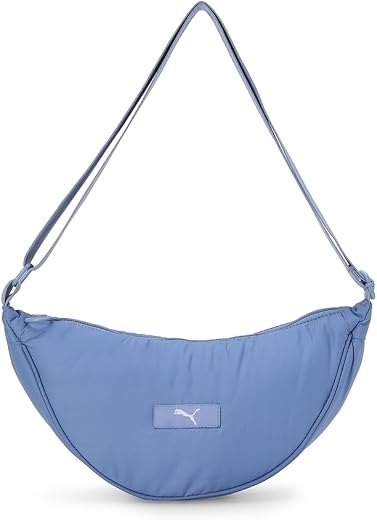 PUMA Women’s PLUSH Halfmoon Bag – Stylish and Compact Everyday Shoulder Bag, Zip Closure, Organized Interior, Adjustable S...