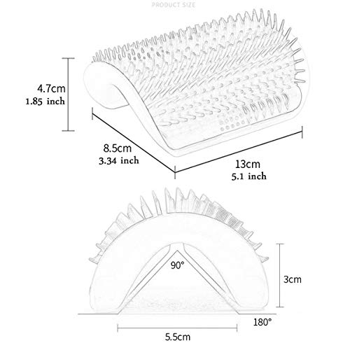 Peines para gatos esquineros ideales para pasillos y esquinas con hierba gatera pack 4 2