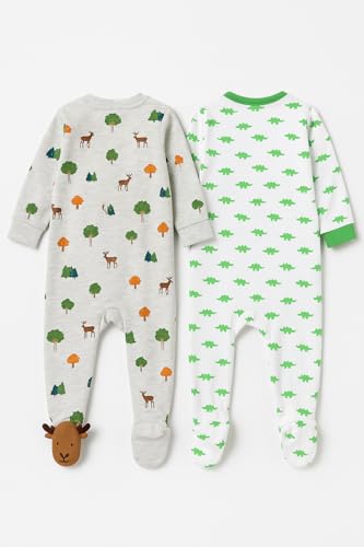 Image of TuddyBuddy 100% Cotton Multi Color Zipper Romper Sleepsuit /Romper /Jumpsuit for Baby Boy & Baby Girl