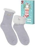 Thermosocken Damen Weihnachtsgeschenke für Frauen Mama: Kuschelsocken Wollsocken Damen 39-42 Kuschel Warme Socken Damen Flauschige Socken Wintersocken Damen,Kleine Geschenke für Frauen Weihnachten