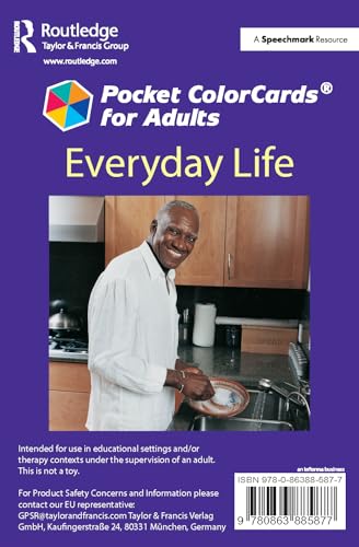 Tarjetas Pocket Adult Life: Colorcards para estimulación cognitiva y logopedia