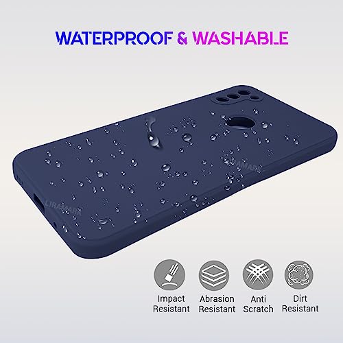 Image of LIRAMARK Silicone Soft Back Cover Case for Samsung Galaxy A11 / Galaxy M11 (Blue)