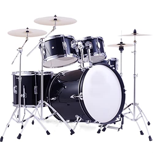 Set di batteria per principianti - Kit completo di percussioni con bacchette e supporto per l'apprendimento e la pratica