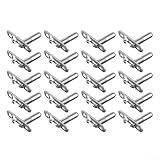 Paquete de 20 conectores ocultos para muebles y armarios que ofrecen un diseño invisible y una resistencia duradera para muebles de paquete plano (azul zinc)