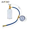 Aupoko AC R134A Recharge Hose with 70 mm Gauge, Auto AC Recharge Kit, 1/2’’ Acme Female Can Tap, 1/4’’ SAE Female Hose for R12 R22 Port, A/C Air Conditioning Refrigerant System #4