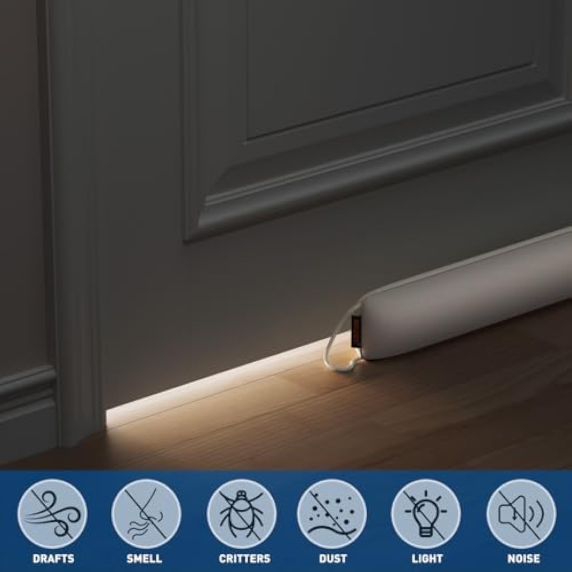 Door Draft Stopper, Under Door Draft Blocker, 35.5 Inch