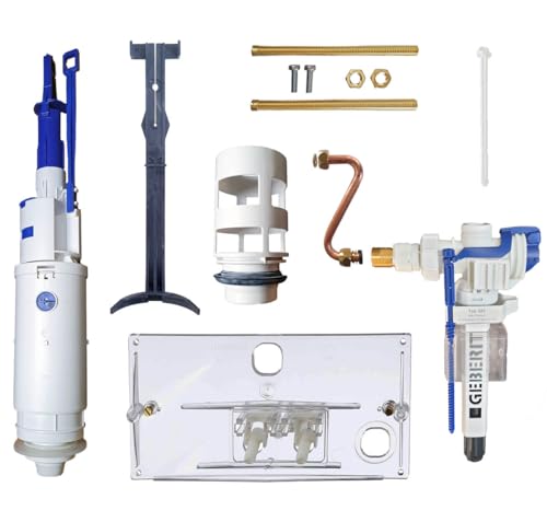 Ersatzteilset zur Reparatur und Umrüstung von Geberit Spülkästen Bj 1978-1988 auf 2-Mengen-Spülung