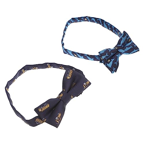 Didiseaon Toddlers Bow Ties 2 Pack Pre-tied Bow Ties for Boys Boys and Girls Dress up Accessories Versatile for Formal Events