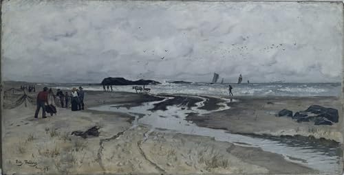 Toile Fritz Thaulow tableau deco salon pour habiller un grand pan de mur vide 60x90cm