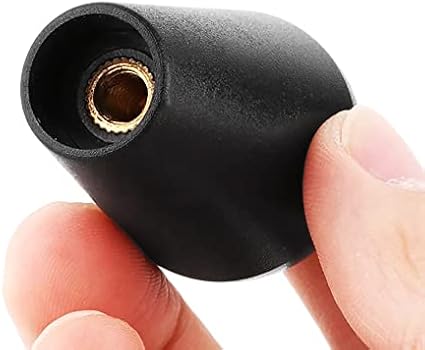 Lot De 2 Joysticks Ovales Noirs Pour Borne D'arcade - Filetage M6, 52x30 Mm, Remplacement Facile