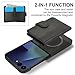 XIMAND for Samsung Galaxy Z Flip 7 Case with 2 in 1 Detachable Magnetic Wallet, 4 Card Slots and Cash Slot,Compatible with MagSafe Wireless Charging, RFlD Blocking - Black