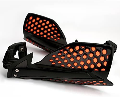 Handguards, Dirt Bike Handguards with Universal Mounting Kits,ATV Motorcycle Handguards, Dirt Bike Accessories, Black and Orange