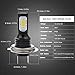 KATUR H7 LED Fog Light Bulbs Extremely Bright 2400 Lumens Max 75W High Power LED for Daytime Running Light DRL or Fog Lights, Xenon White (H7 White)