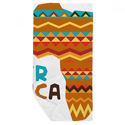 Serviette de bain Afrique doux débarbouillettes multicolor 35x70cm - 2