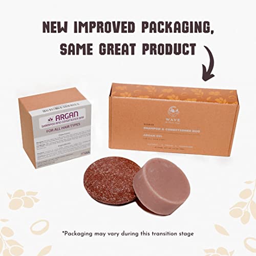 Argan Oil Shampoo And Conditioner Bar Set - 100% Vegan And Plastic Free Shampoo And Conditioner With Essential Oil - Handmade In The Usa. #TOP1