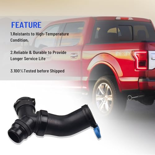 DR3Z-8566-A Upper Radiator Hose Y-Connector Lower Coolant Reservoir Hose Compatible with Ford F-150 5.0L V8 2011-2020 Replace CL3Z-8260-A BL3Z-8C350-A by Generic - Image 5
