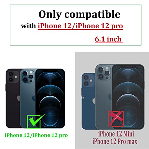 Krhgeik For Iphone 12 Pro/Iphone 12 Wallet Case,Women Flip Folio Cover thumb #4