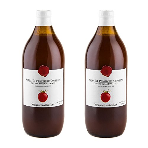 Frantoi Cutrera - Salsa Di Pomodoro Ciliegino - Cherry Tomato Sauce Flavored with Basil - 23.3oz (660g) - pack of 2
