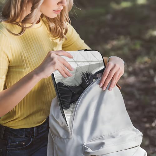 Funda para portátil 13-14 pulgadas impermeable con diseño gato miniatura 6
