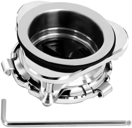 Garbage Disposal Flange Kit, Stainless Steel Sink Garbage Disposal 3 Bolts Mounting 3 1/2 Sink Drain Hole, Kitchen Sink Flange Kit for Garbage Disposal With Mounting Wrench