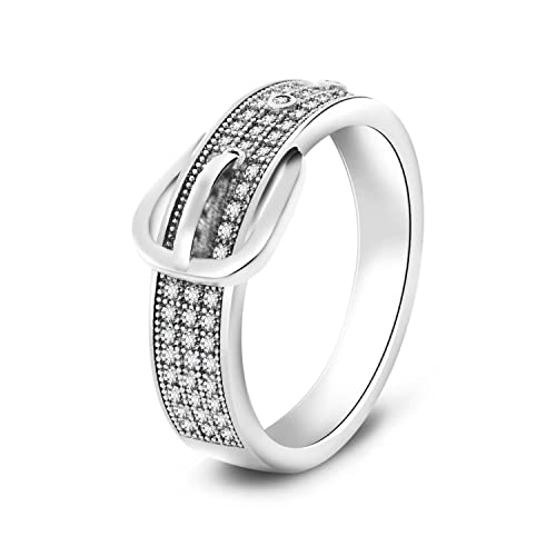 Granddaughter Cz Gift Sterling Silver Happy Birthday Ring Belt Buckle Statement Band Anniversary Christmas Jewelry Fun Holiday Bands