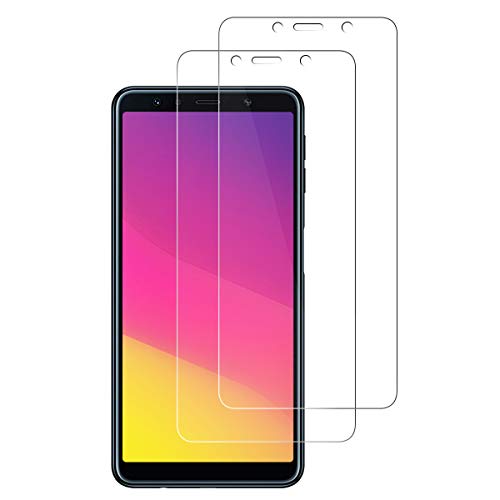 ACETEND [2 Pack] Samsung Galaxy A7 2018 Protector de Pantalla, Samsung Galaxy A7 2018 Cristal Templado Protector 9H Dureza/Alta Definicion/Anti-rasguños/Libre de Burbujas