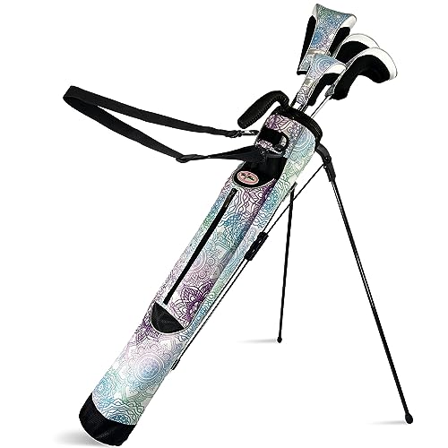 Image of Taboo Fashions Monaco Premium Lightweight Women's Companion Golf Bag | Ladies Golf Carry Bag with Dual AutoFlex Stand, Adjustable Removable Shoulder Strap (Mandala Dreams)