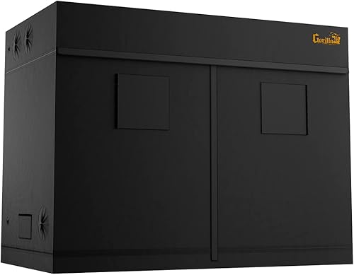 Gorilla Grow Tent 5 x 9 altura más alta ajustable lona más gruesa de resistencia industrial con interior reflectante de diamante EZ Clean