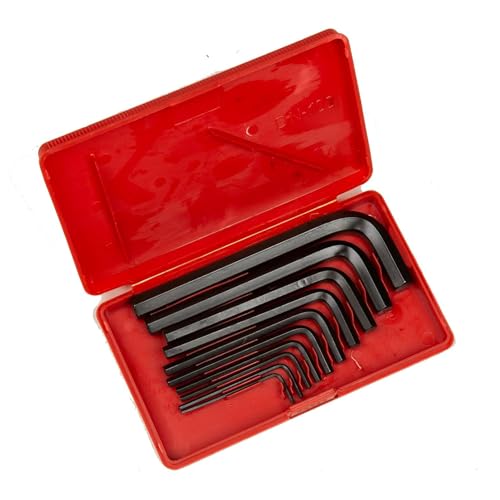 Image of DeNeerS DN KI10V 10pc Allen key Set Short pattern (1 /16,5 /64,3 /32,1 /8,5 /32,3 /16,7 /32,1 /4,5 /16,3 /8), Suitable For Home, Professional, Industrial and DIY use