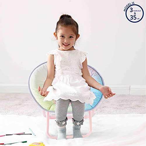 image for Idea Nuova Disney Little Mermaid Toddler Saucer Chair,19” Folding Ki