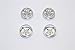 GPM For XMods Evolution Touring Upgrade Parts Aluminum Front & Rear Bold Rims (Star) - 4Pcs Set (Ridge) Silver