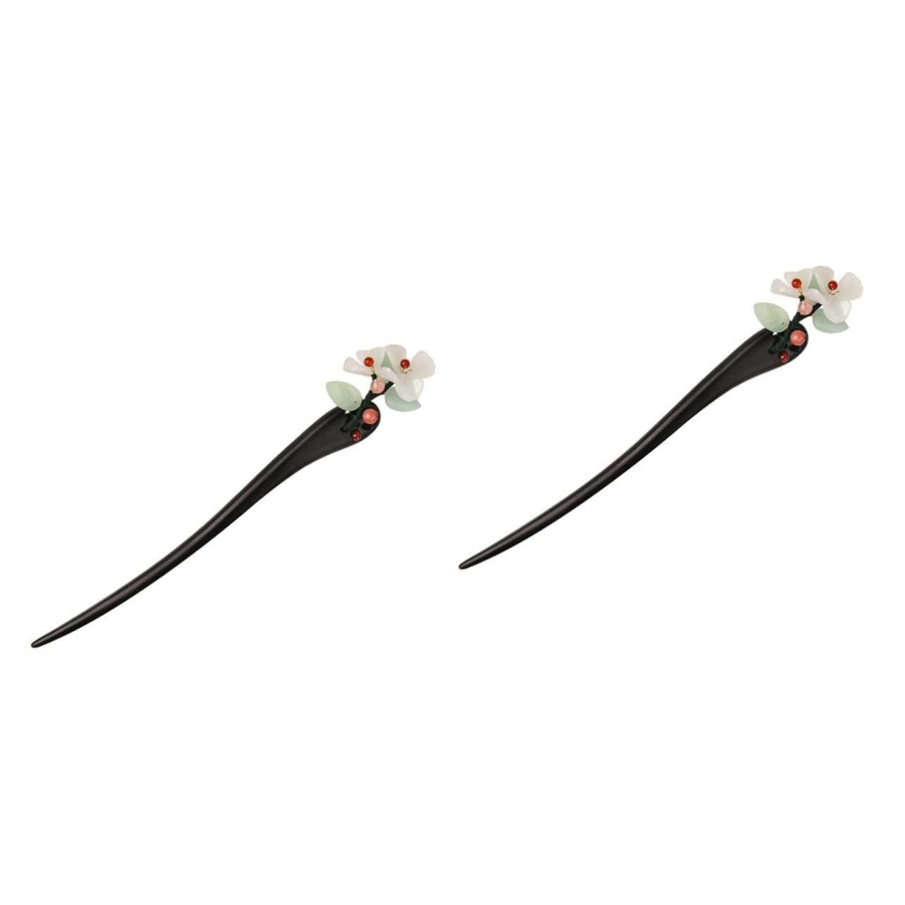 Épingle à cheveux rétro motif floral accessoire de coiffure chinois anti-glisse - 8